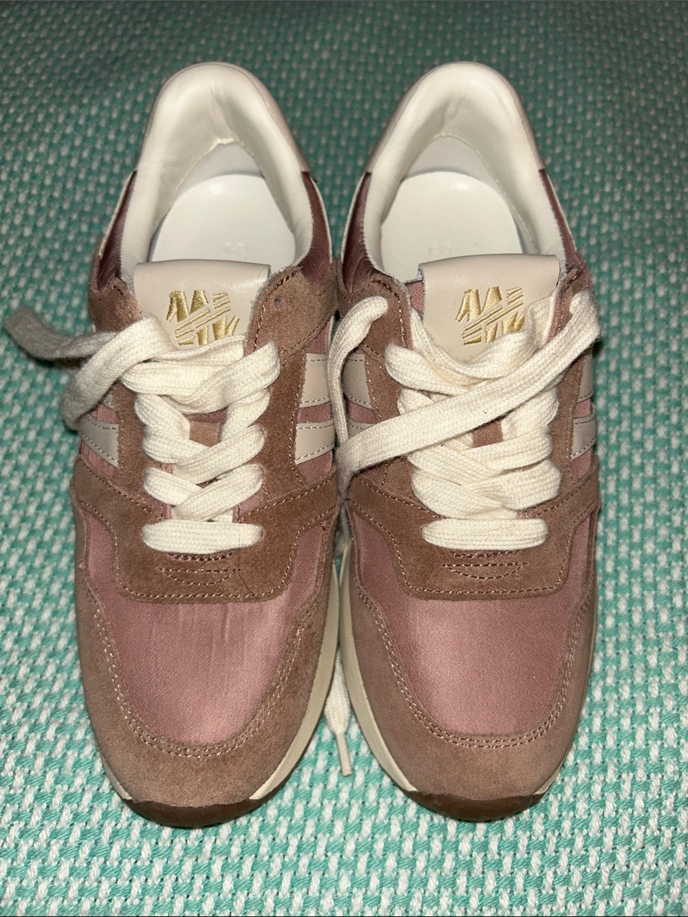 Steve Madden Women's Mauve Pink Suede & Textile Sneakers with Cream Accents